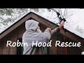 Heat Tape Install, Robbin Hood Rescue Emergency Wintertime Bow and Arrow to Escape a Disaster