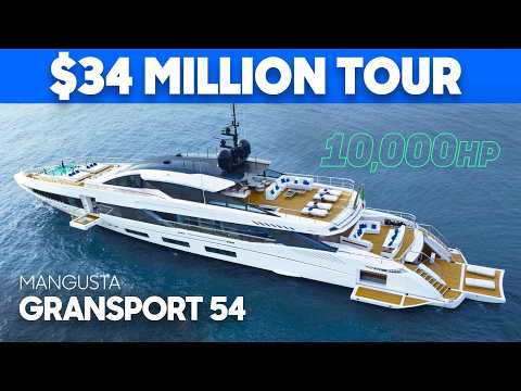 Inside GOLDENEYE: $34Million Superyacht Built for a Billionaire – Mangusta GranSport 54 Yacht Tour