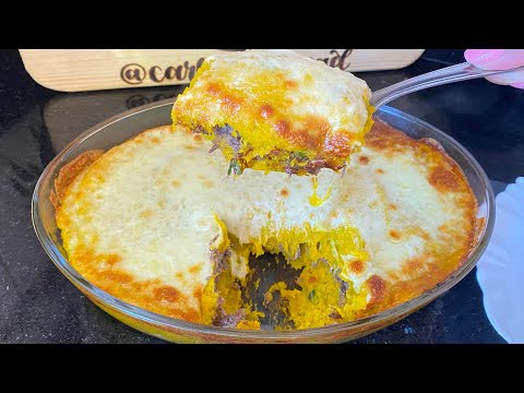 ESCONDIDINHO DE CARNE SECA E ABÓBORA
