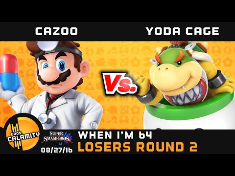 WI64 | Cazoo (Dr. Mario, Mewtwo) vs Yoda Cage (Bowser Jr.) - Losers Round 2 - Smash Wii U Singles