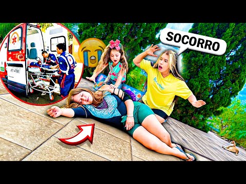 NOSSA MÃE DESMAIOU NO MEIO DE UM DESAFIO E TIVEMOS QUE CHAMAR A AMBULÂNCIA!