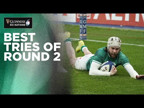 Top Tries From Round 2 | 2022 Guinness Six Nations