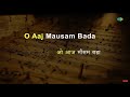 Aaj Mausam Bada Beimaan Hai | Karaoke Song with Lyrics | Loafer | Mohammed Rafi | Dharmendra |Mumtaz
