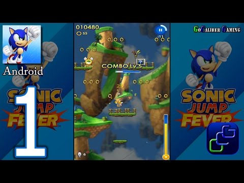 SONIC Jump Fever Android Walkthrough - Gameplay Part 1 - Green Hill Zone: Tails, Sonic
