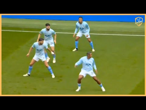 Manchester City - Pep Guardiola - Tactical Drills For Defending With 4 At The Back