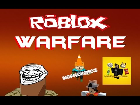Trolling Gold and Wafflez! (Roblox Warfare Funny Moments) - Heli Fail, Diglett Mode, Shotgun