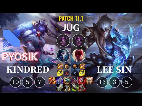 DRX Pyosik Kindred vs Lee Sin Jungle - KR Patch 11.1