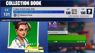 Fortnite STW - How to level up in your Collection Book Fast and Easy!!!