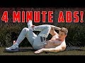 4 Minute Abs Workout | Home Ab Exercises for Six Pack Abs