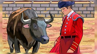 Calm Coloring for De-Stressing and Relaxation #bull #confrontation #bullring