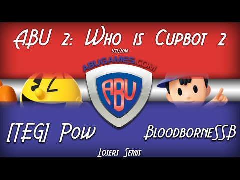 ABU Monthly 2: TEG | Pow (Pacman) vs. BloodborneSSB (Ness) - Losers Semis
