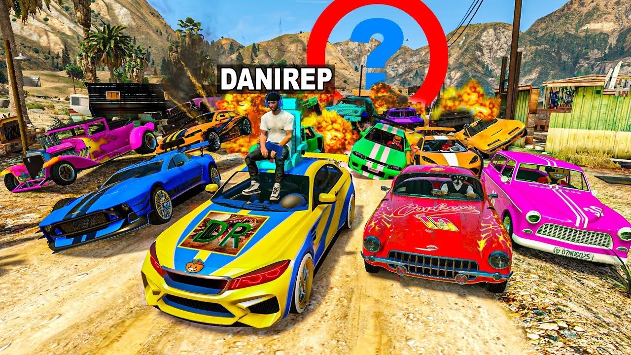 EL ÚLTIMO EXPLOTA CON COCHES ALEATORIOS! SOY DANIREP! - GTA 5 ONLINE