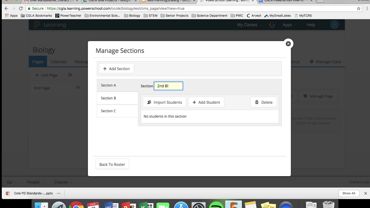 Powerschool Learning   Creating a Class