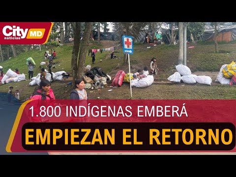 Comenzó el retorno de la comunidad Emberá que ocupa el Parque Nacional | CityTv