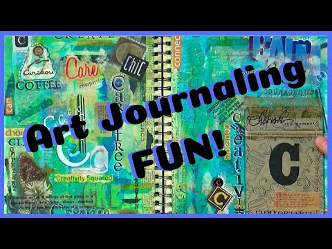 Art Journaling on a Drama-free Friday with Barb Owen - HowToGetCreative.com