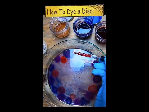 Sergeant Yellow Dynamic Discs: Clear Glue Bed Disc Dye with Pro Chem #shorts