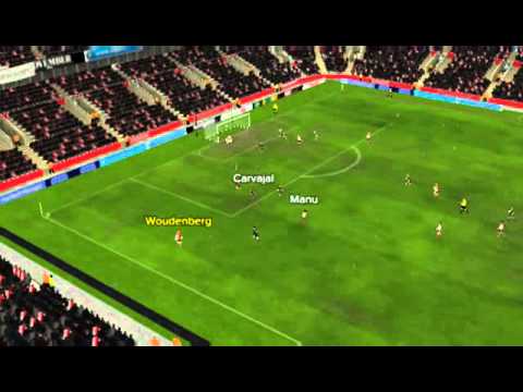 Feyenoord - R. Madrid - Doelpunt Woudenberg 17 minuten