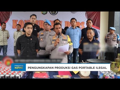 POLRES METRO BEKASI RUMAH PRODUKSI GAS PORTABLE ILLEGAL