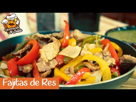 La Mejor Receta de Fajitas de Res + Salsa Taquera