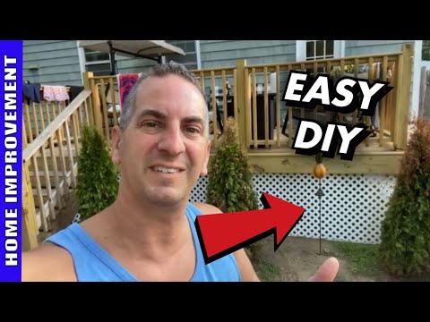 How To Attach Lattice To A Deck