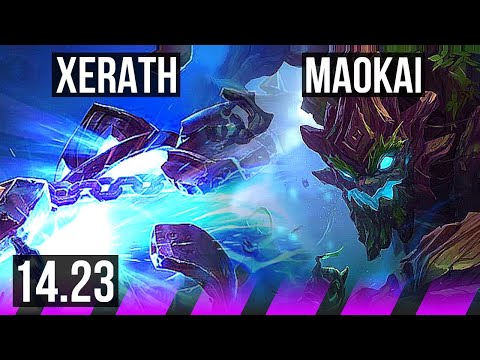 XERATH & Jhin vs MAOKAI & Corki (SUP) | KR Master | 14.23