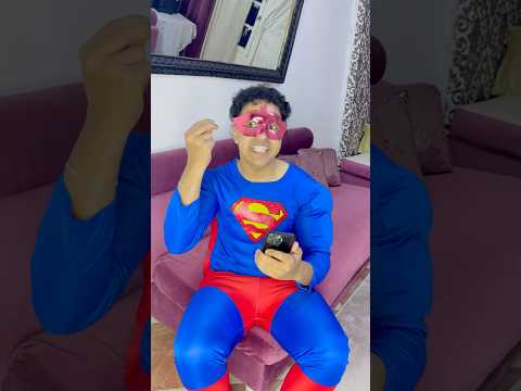اسرار سوبر مان في البيت😂💔
