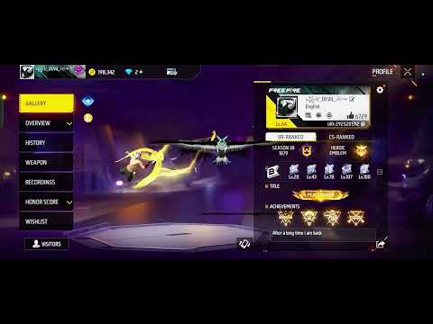 I'm back my new id🎯🤍#garenafreefire grow