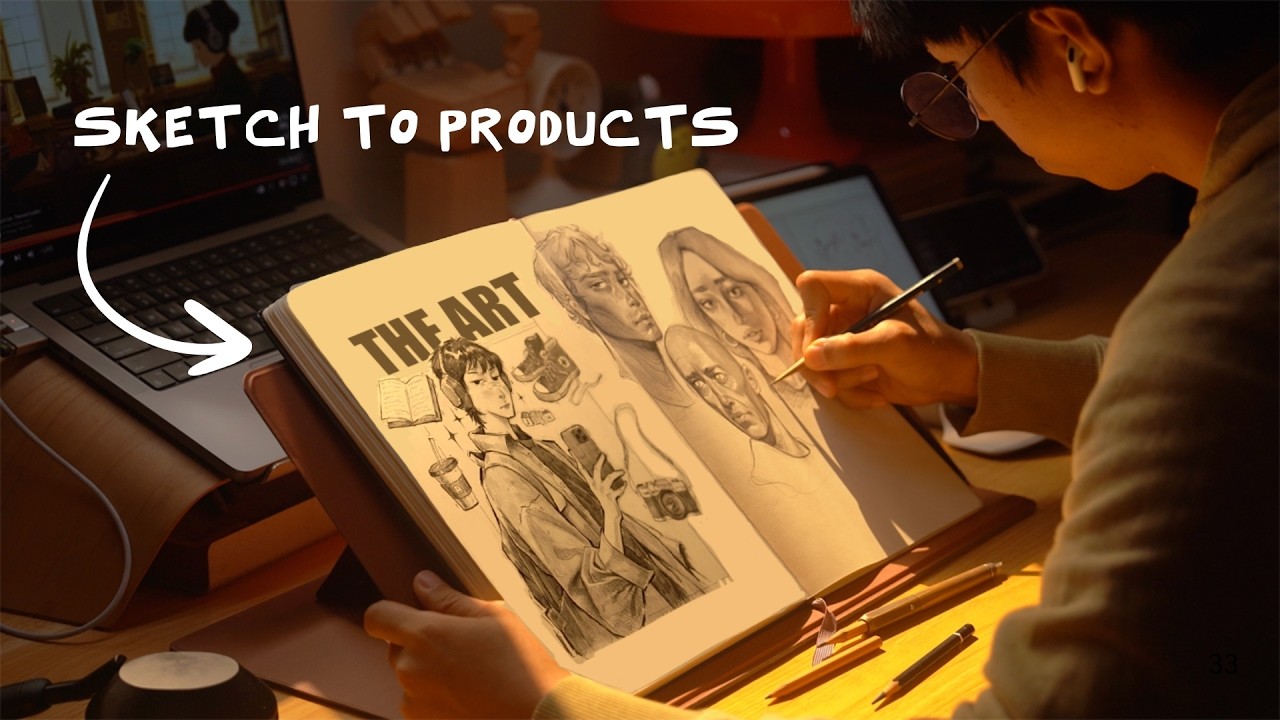 How I turn sketch Into Products Using Printify