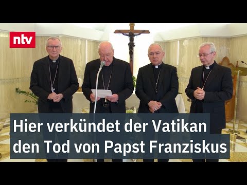 Hier verkündet der Vatikan den Tod von Papst Franziskus - Beisetzung nicht im Petersdom