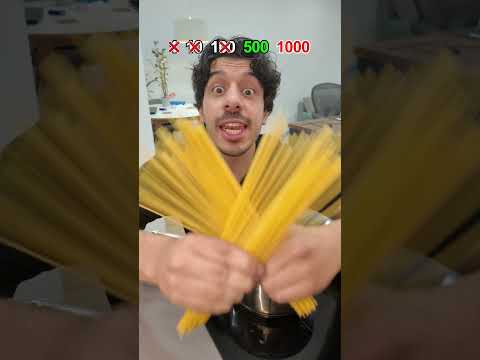 Cocinar 1 vs 1000 Espaguetis 🍝