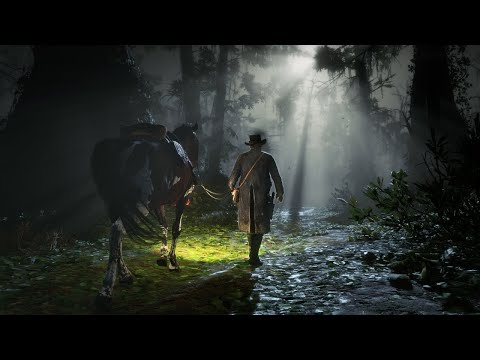 Arthur Leads His Horse through the Peaceful Night | 10 hrs of Relaxing Nighttime Walking in RDR2