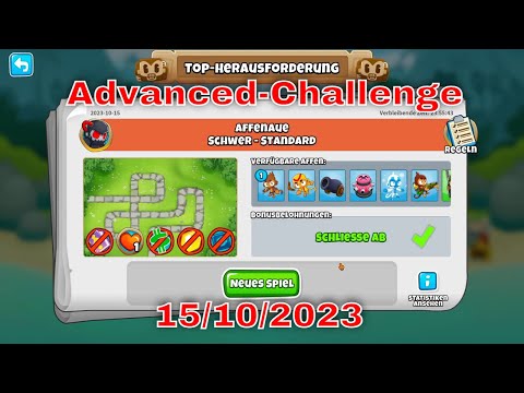 BTD 6 Top Herausforderung 15.10.2023 | bloonstd6 - Advanced Challenge  - The Troubling Moab