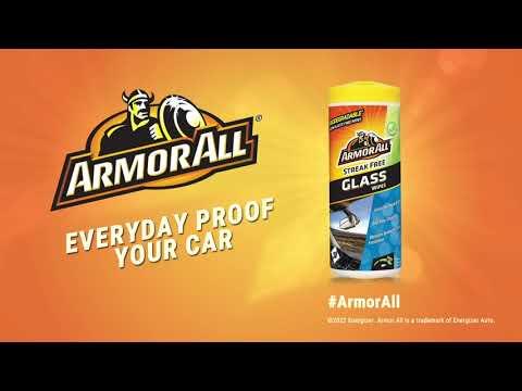 تمتع بنوافذ نقية وشفافة مع ARMOR ALL® Glass Wipes المصنوعة من تركيبة مخصصة لزجاج السيارات.