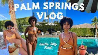 Palm Springs Road Trip (Hotel Room Tour, Trendy Cafe, and Exploring New Restaurants Vlog)