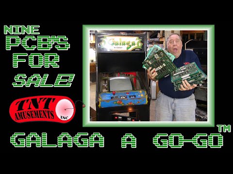 Namco Midway GALAGA Arcade Video Game PCB Board PACKAGE DEAL --NOW SOLD--at TNT Amusements!
