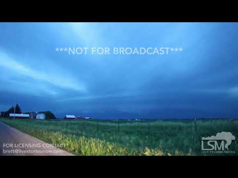 06-15-19 Seaton, Illinois Tornado Warned Supercell Time lapse