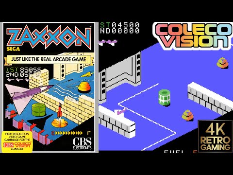 Zaxxon Colecovision 4k Gameplay