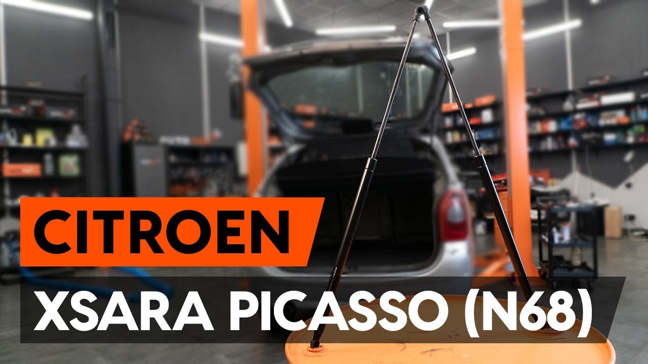 Como mudar amortecedor da mala em Citroen Xsara Picasso - guia de substituição