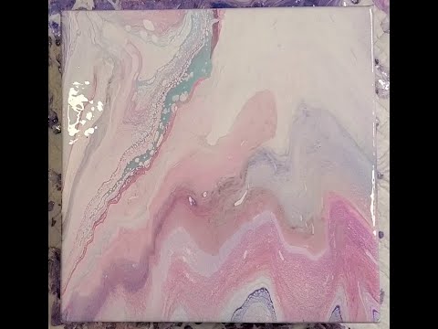 Marbling Pour Using Master's Touch Pre-Mixed  Paints @MasseArtStudio Weekly Challenge #005