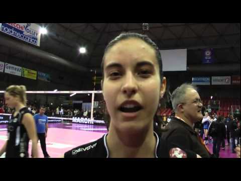 Ilaria Maruotti dopo Piacenza-Modena (19-01-14)