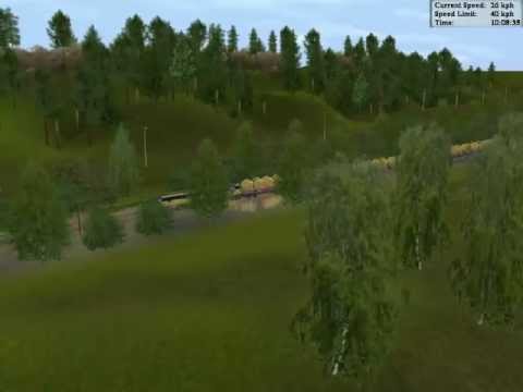 Trainz Railroad Simulator 2004 - dráha z Kladna Dubí do Kladna Vejhybky-minulé století