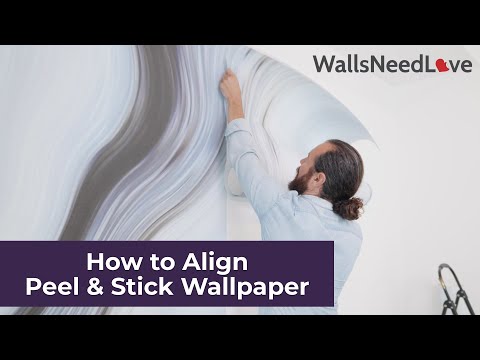 How to Align Peel & Stick Wallpaper
