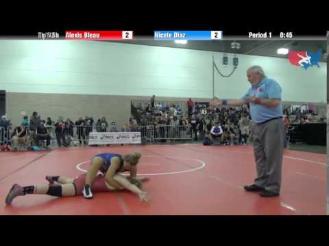 FILA Cadet 70 kg / 154.25 lbs. - Alexis Bleau vs. Nicole Diaz