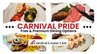 Carnival Pride Dining Guide - Free & Premium Dining Options Explained
