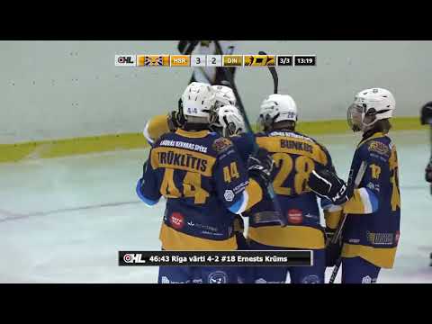 OHL: HS Rīga - HK Dinaburga spēles labākie momenti (02.10.2021)