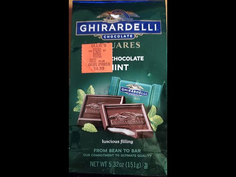 Ghirardellli Chocolate Chocolate Mint Squares Review