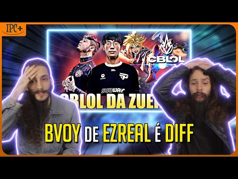 REAGINDO ao CBLOL DA ZUEIRA | EZREAL DO BVOY E PROVOCAÇÃO DA RED
