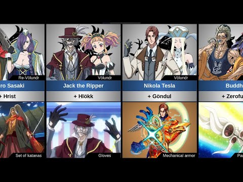 All Völundr in Record of Ragnarok (Divine weapons)