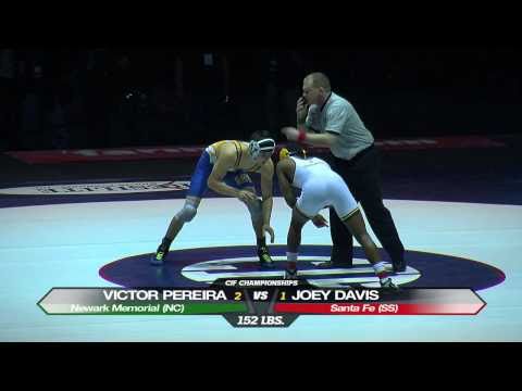 152 Victor Pereira vs Joey Davis - CIF State Championships 2011