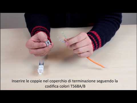 QUBIX | Tutorial connettorizzazione presa Easy Crimp Compact CCS Cat 6 UTP